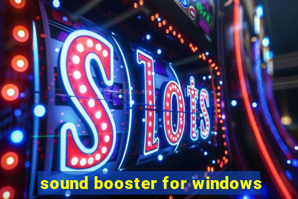 sound booster for windows